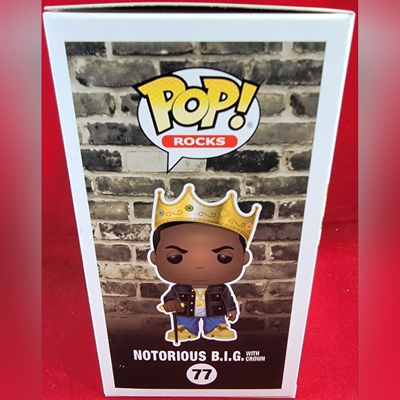 Notorious b.i.g. with crown funko # 77 (nib) - Picture 2 of 7
